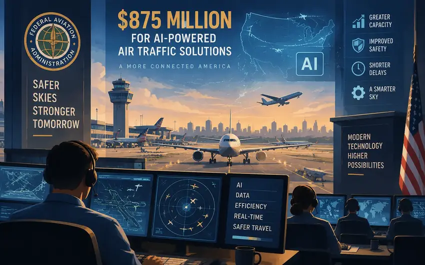 FAA Bets $875M on AI to Fix America's Overcrowded Skies