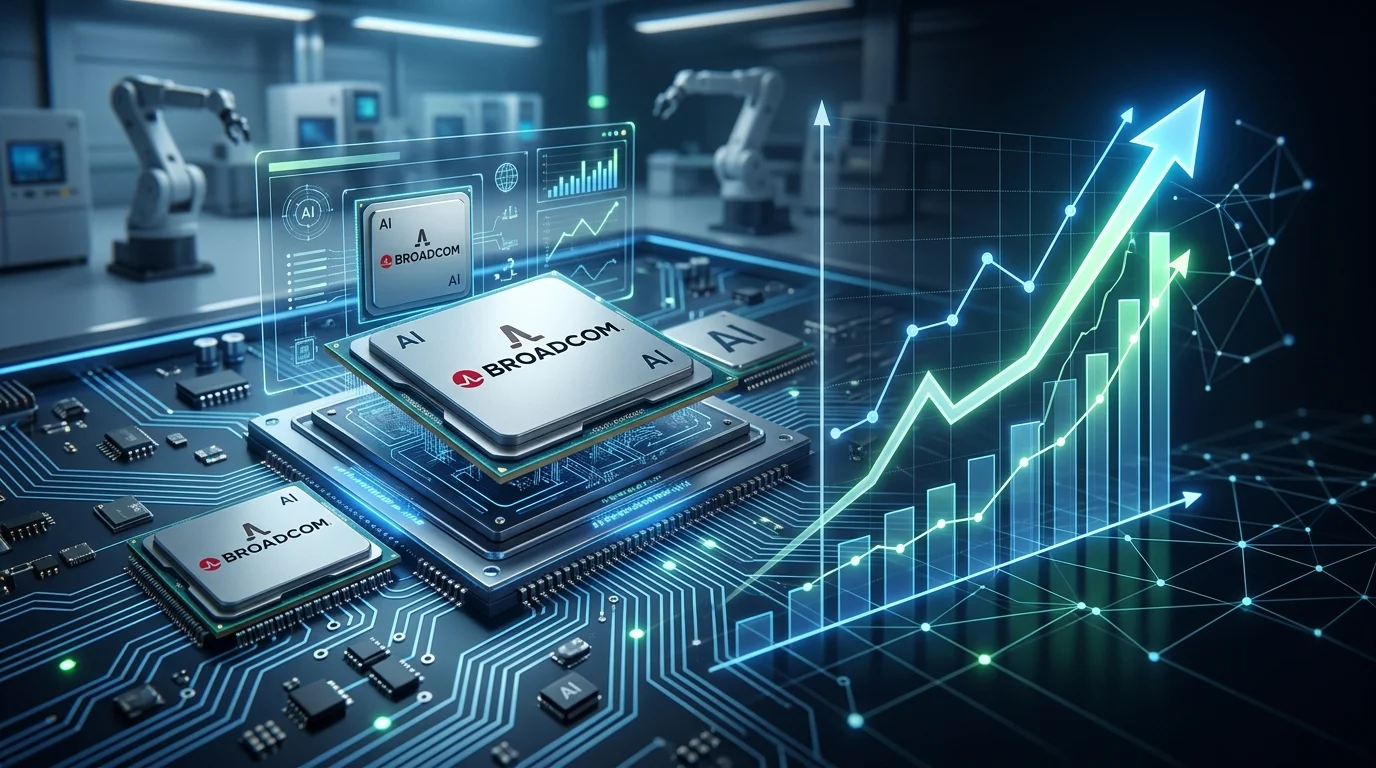 Broadcom increases AI chip forecast as demand from technology companies accelerates.