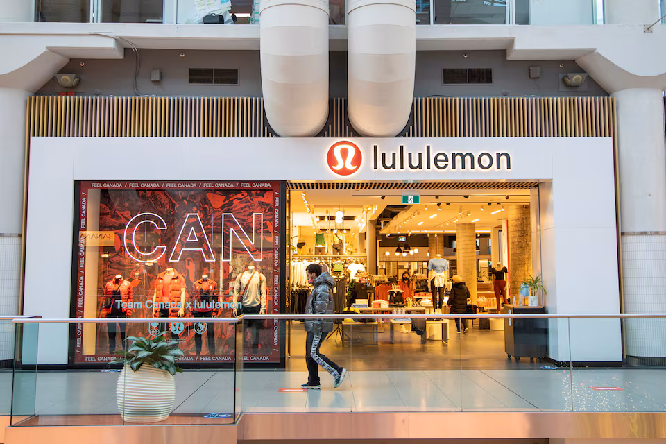 Lululemon Athletica lowers 2026 revenue and profit forecast as U.S. demand softens, shares tumble in after-hours trading.