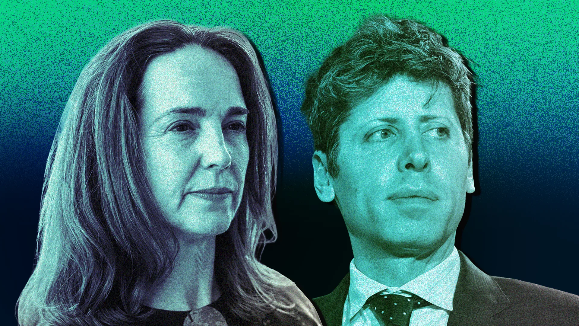 ChatGPT interface alongside large AI data center infrastructure as OpenAI faces slowing growth and rising costs ahead of IPO